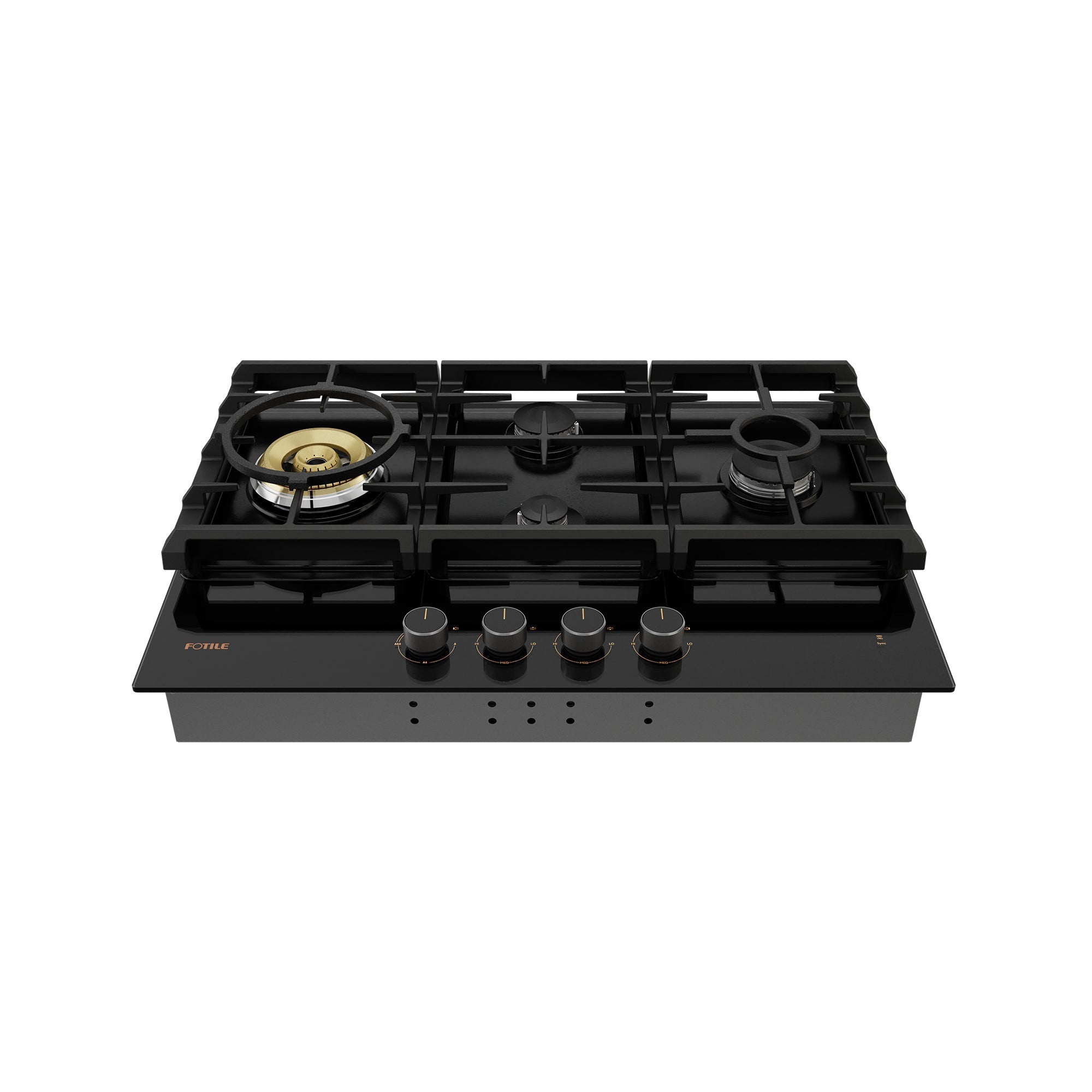 FOTILE Tri-Ring Gas Cooktop - GLG30401, Moonshadow Grey Series