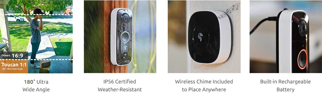 Toucan Pro Wireless Video Doorbell Camera - Ultimate Home Protection
