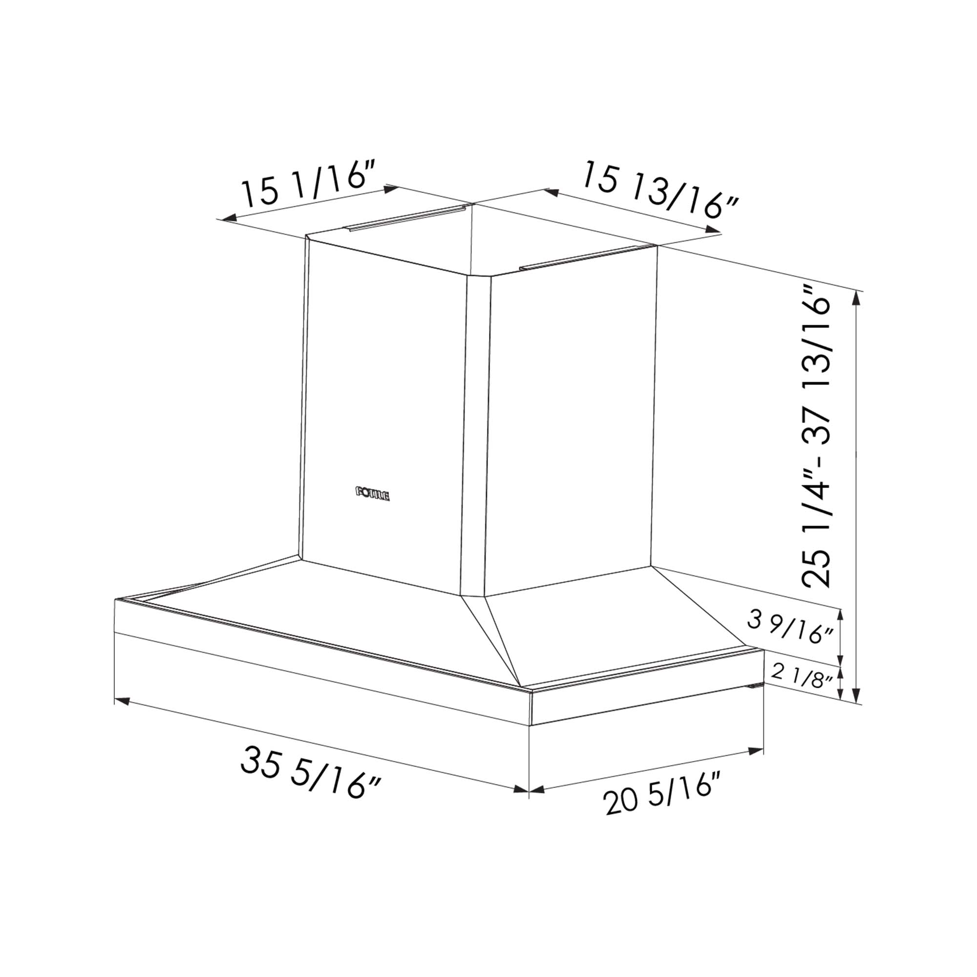 FOTILE 36 Wall Mount Perimeter Vent Series - The Ultimate Range Hood for Your Kitchen