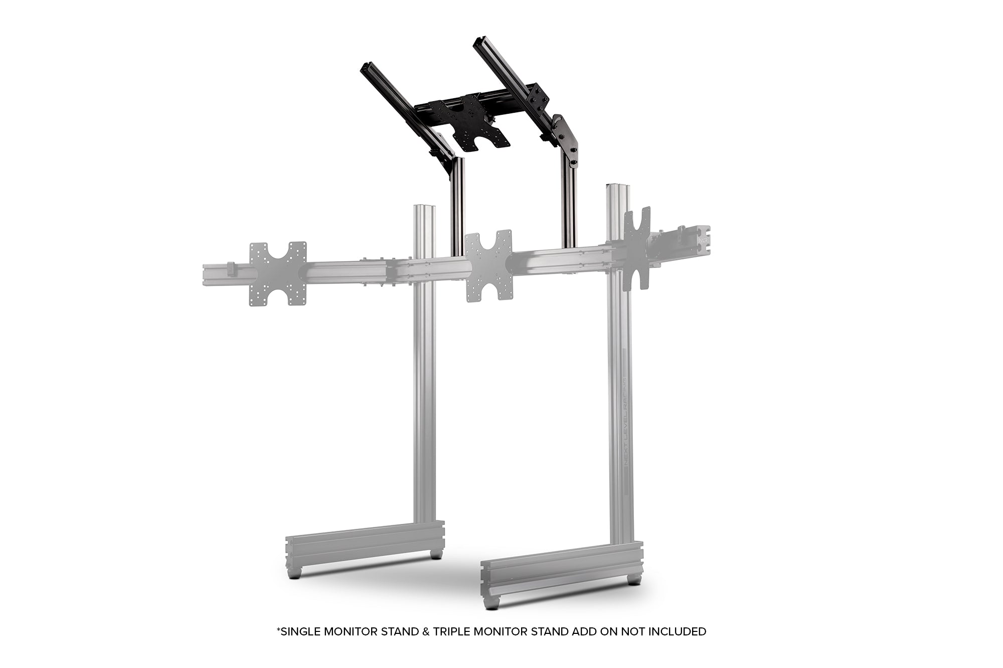 Next Level Racing NLR-E007 Elite Freestanding Overhead Quad Monitor Stand Add-On - Carbon Grey