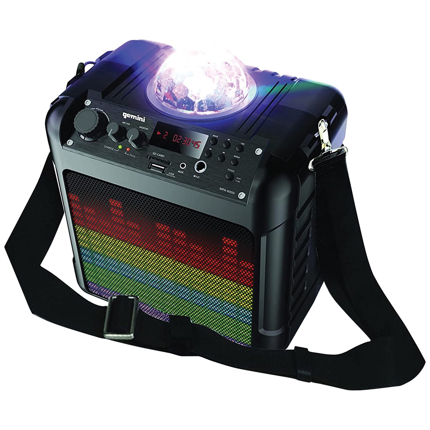 Gemini 150W Disco Party Karaoke Speaker with LED Lights