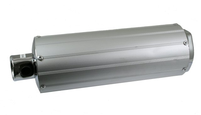 Universal Parts Stock Rear Muffler - The Perfect Replacement for Your Scooter (151-85)