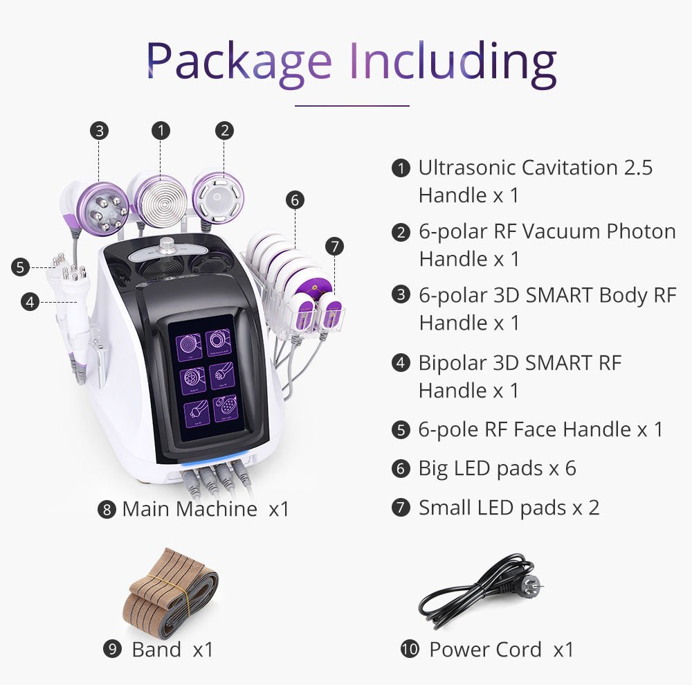 Slimify Pro 6-in-1 Ultrasonic Lipo Cavitation RF Body Sculptor