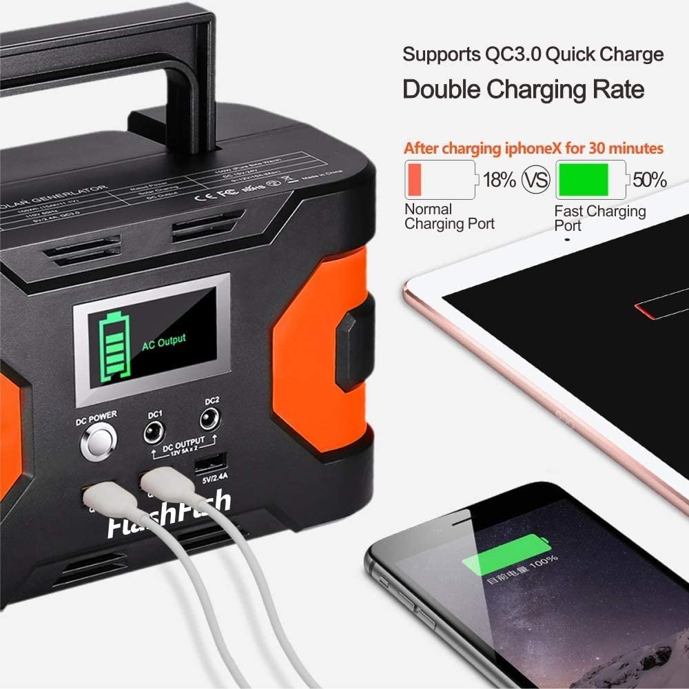 Flashfish EA150 200W Peak Powerhouse - Your Ultimate Camping & Emergency Power Solution