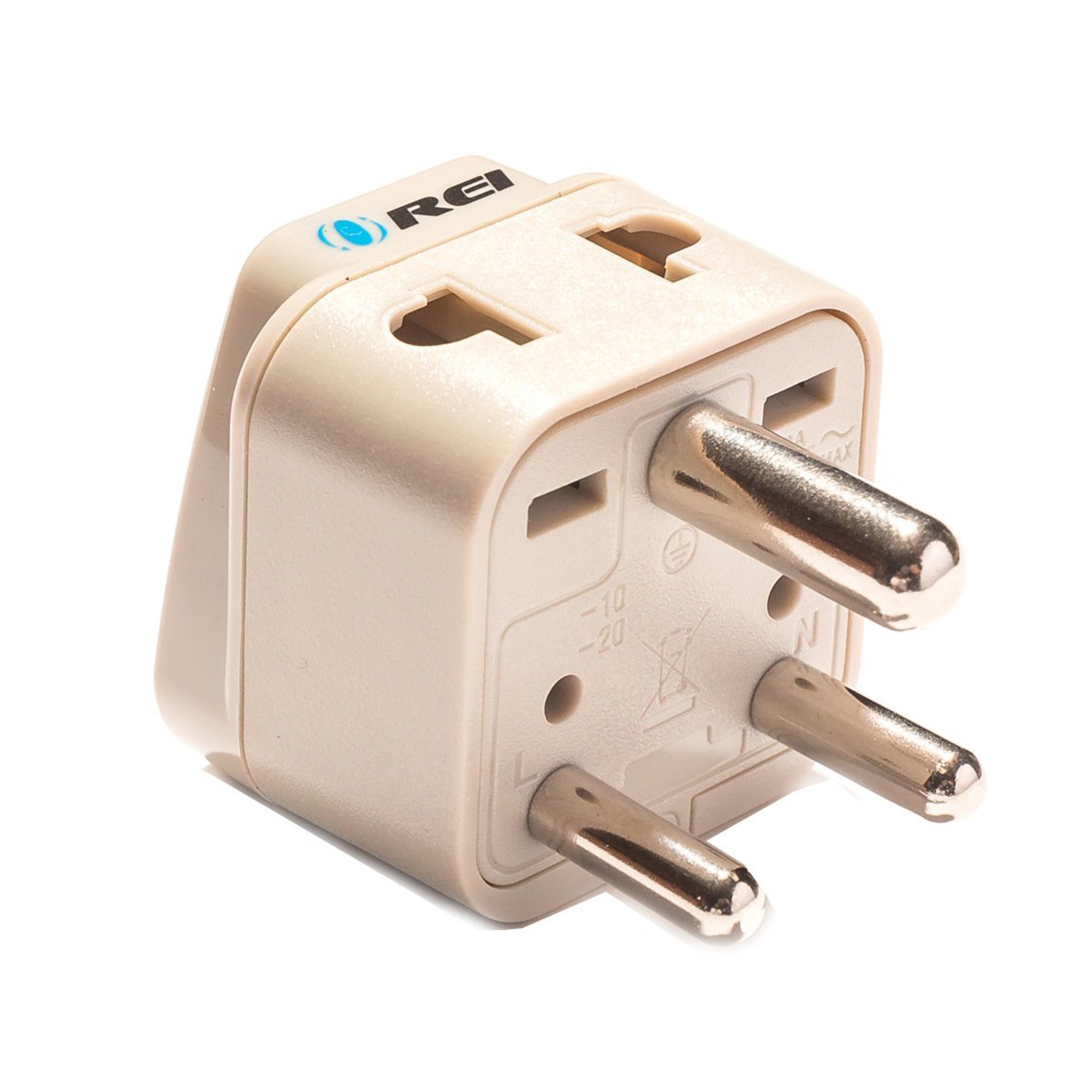 OREI DB-10 Compact Travel Adapter for India & Nepal - 2 in 1 Type D