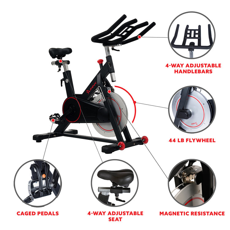 Sunny Health & Fitness SF-B1805 Magnetic Belt Drive Indoor Cycling Bike: Your Home Gym Powerhouse