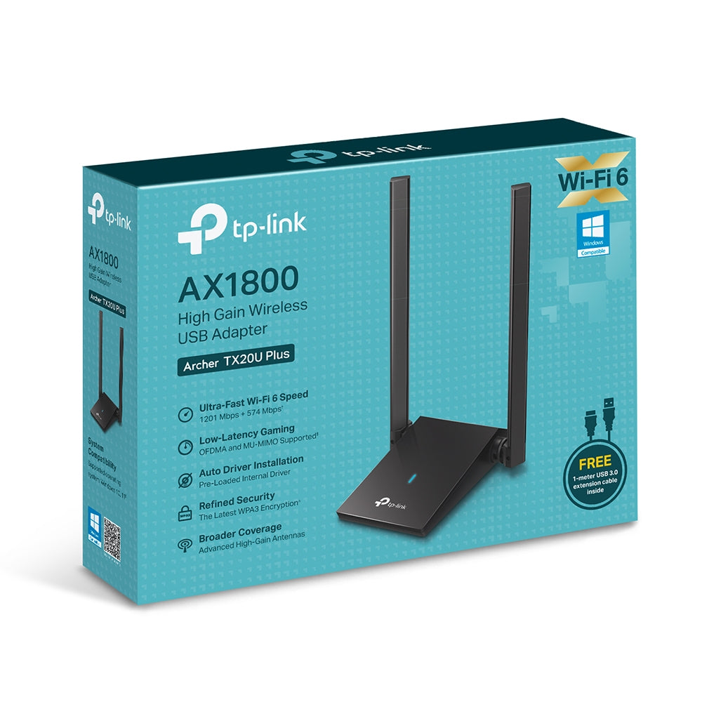 TP-Link AX1800 High-Gain Wireless USB Adapter - Unleash Lightning-Fast Wi-Fi 6