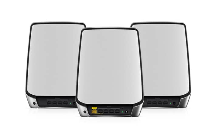 Unleash Blazing Fast 4K/8K Streaming with Orbi Tri-Band WiFi 6 Mesh System (AX6000) - Router + 2 Satellites