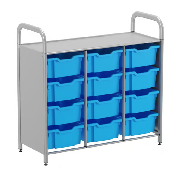 Gratnells Callero Custom Low Level 12-Deep Tray Starter Unit - Your Ideal Storage Solution