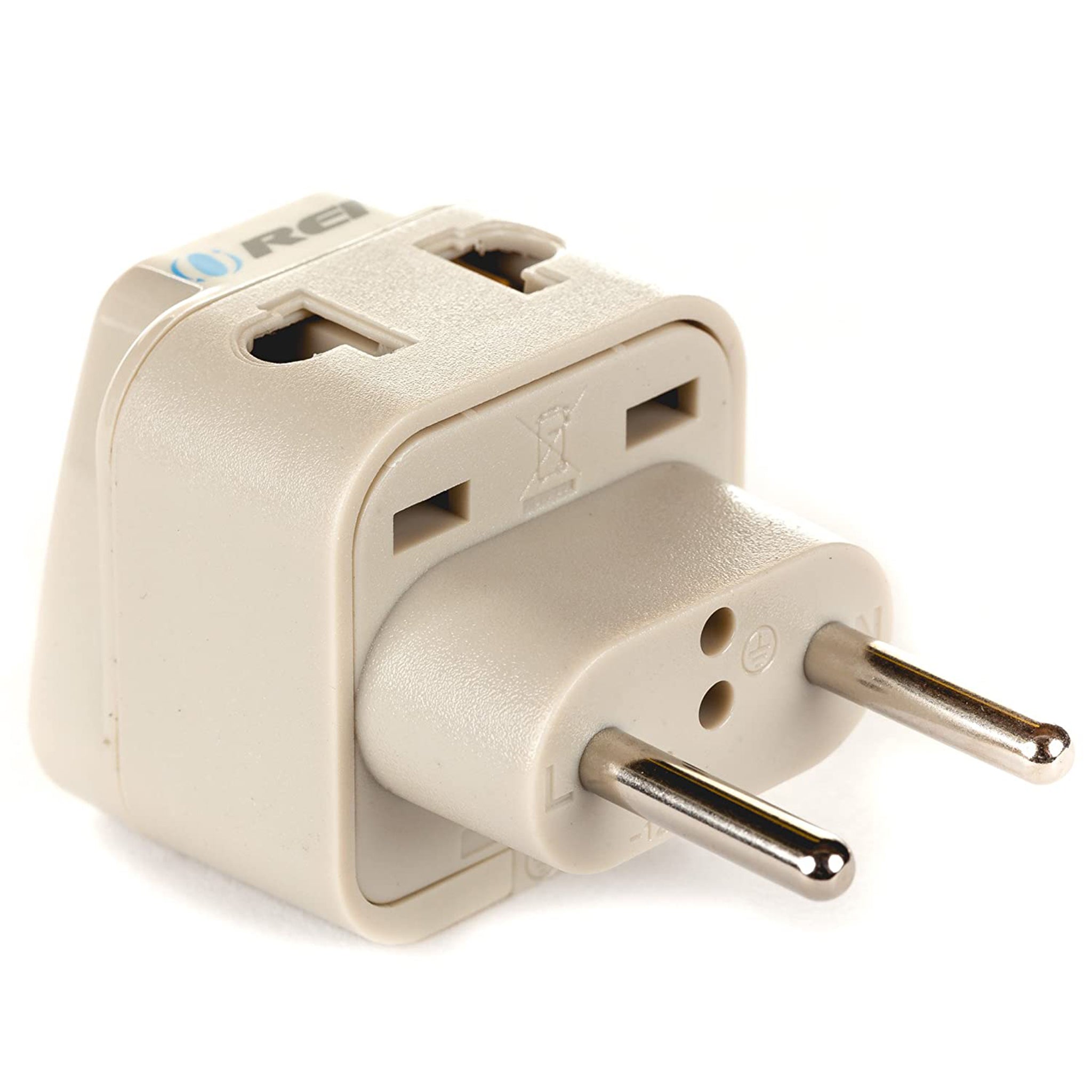 OREI DB-9C European Travel Adapter - Compact 2-in-1 Type C for Seamless Charging On-the-Go