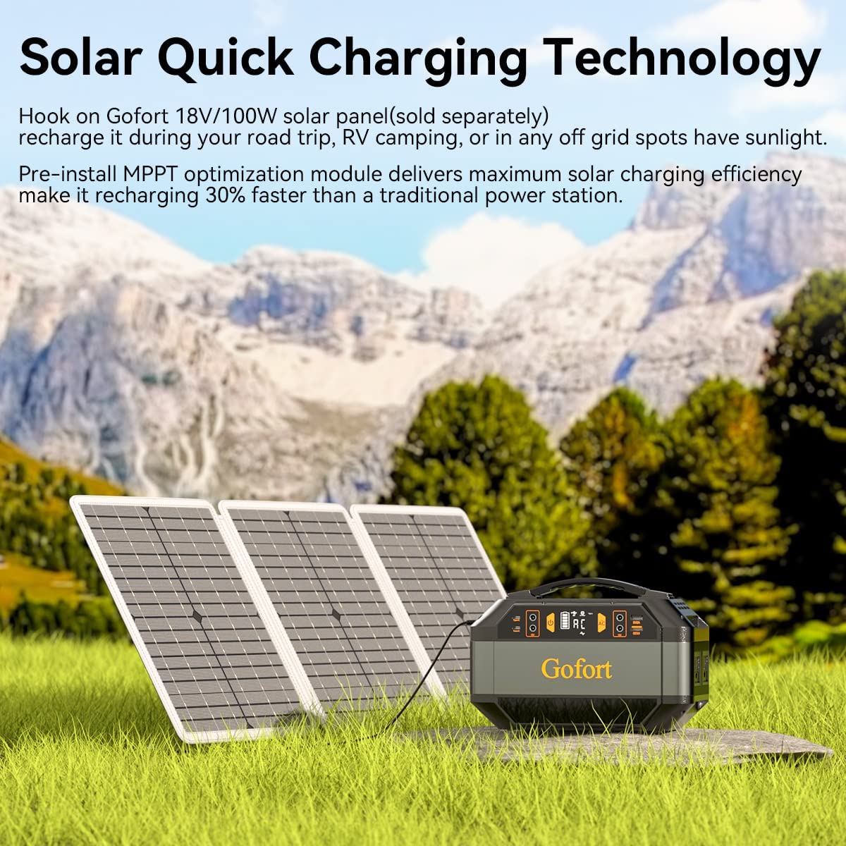 Gofort 330W Portable Powerhouse - Your Ultimate Outdoor and Emergency Power Solution
