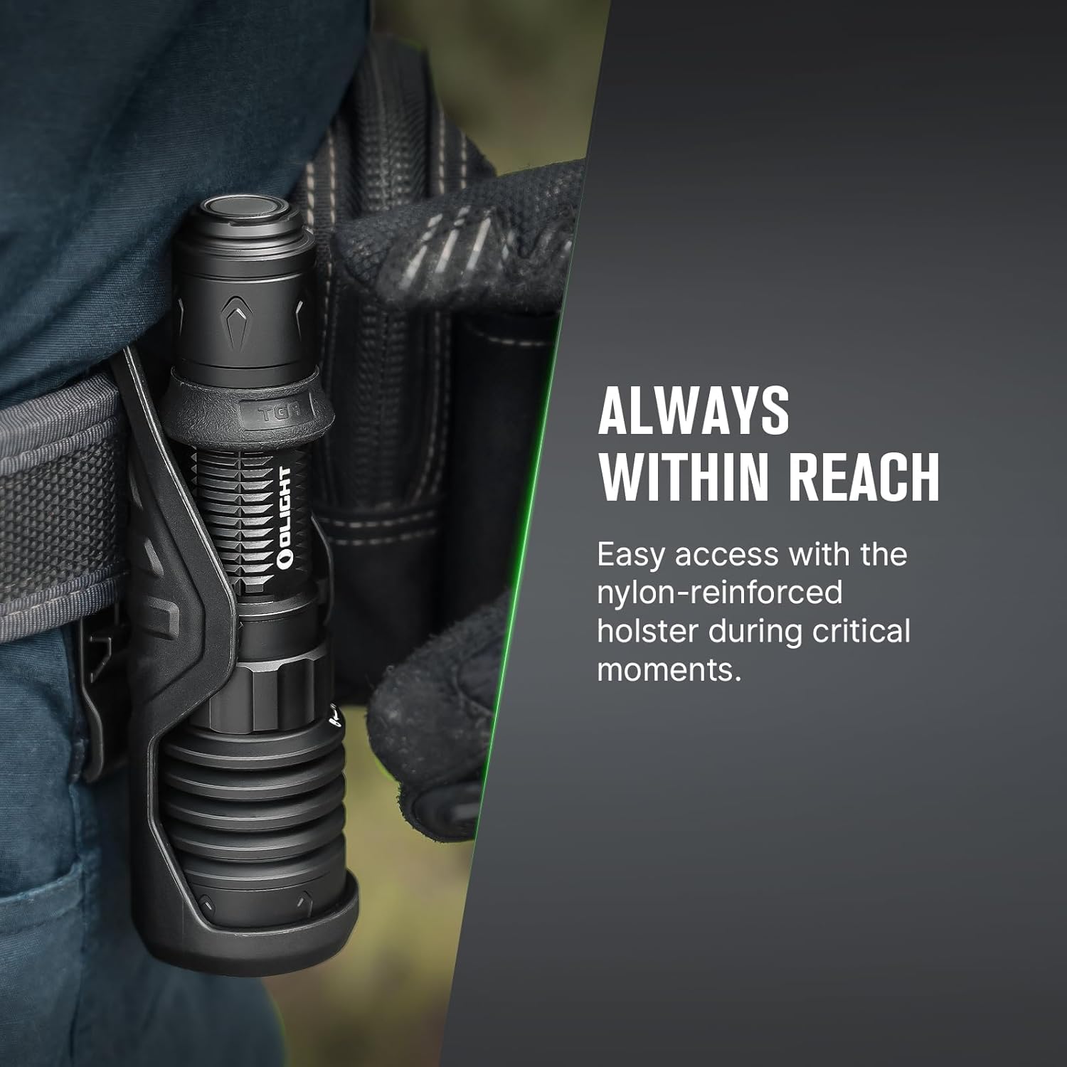 Olight Warrior X4 Tactical Flashlight - Matte Black