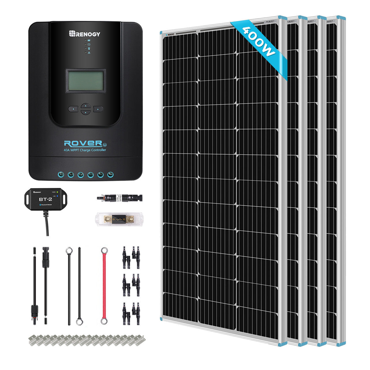 Renogy 400W 12V Premium Solar Kit - Harness Green Power Effortlessly
