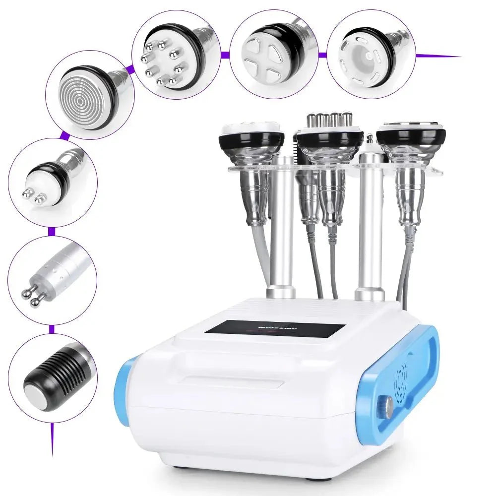 7-in-1 Ultrasonic Cavitation RF Hot Cold Beauty Machine for Body Sculpting