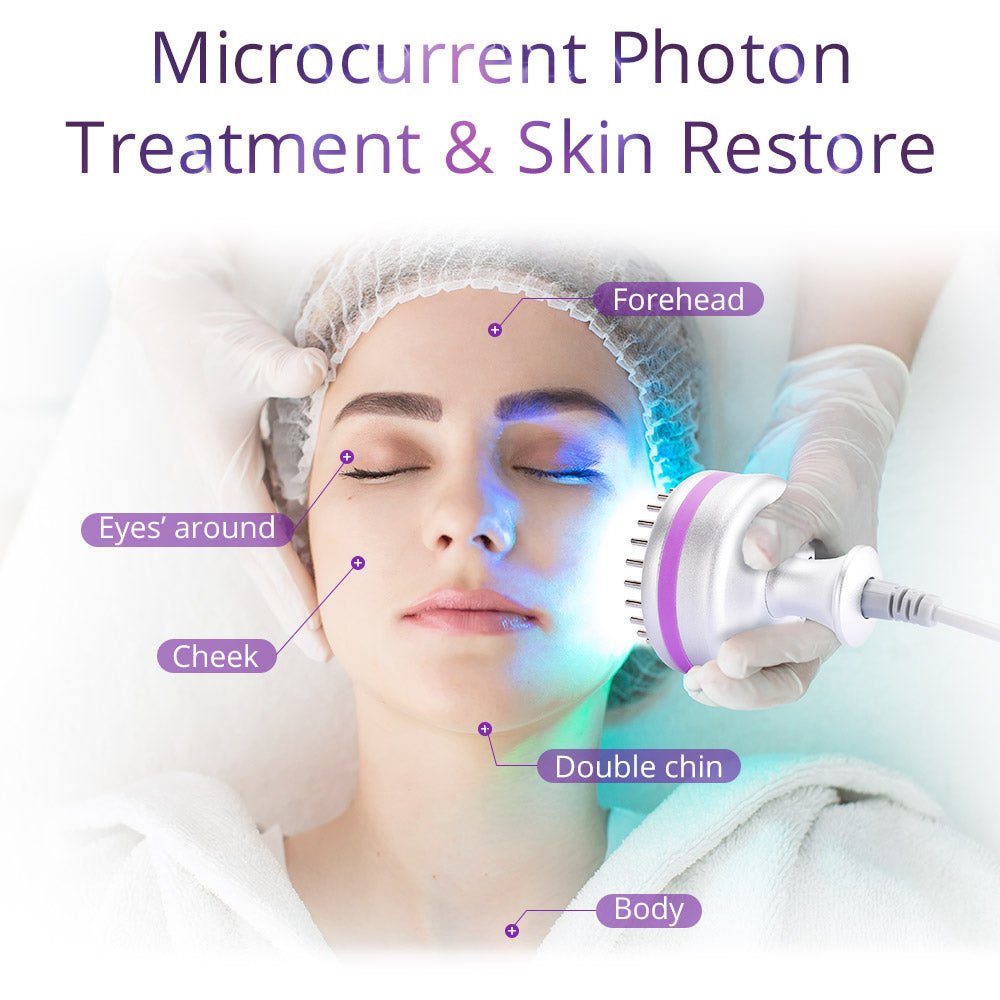 Shape Tactics 40k Cavitation RF Microcurrent Hot Cold Hammer Body Rejuvenation Machine