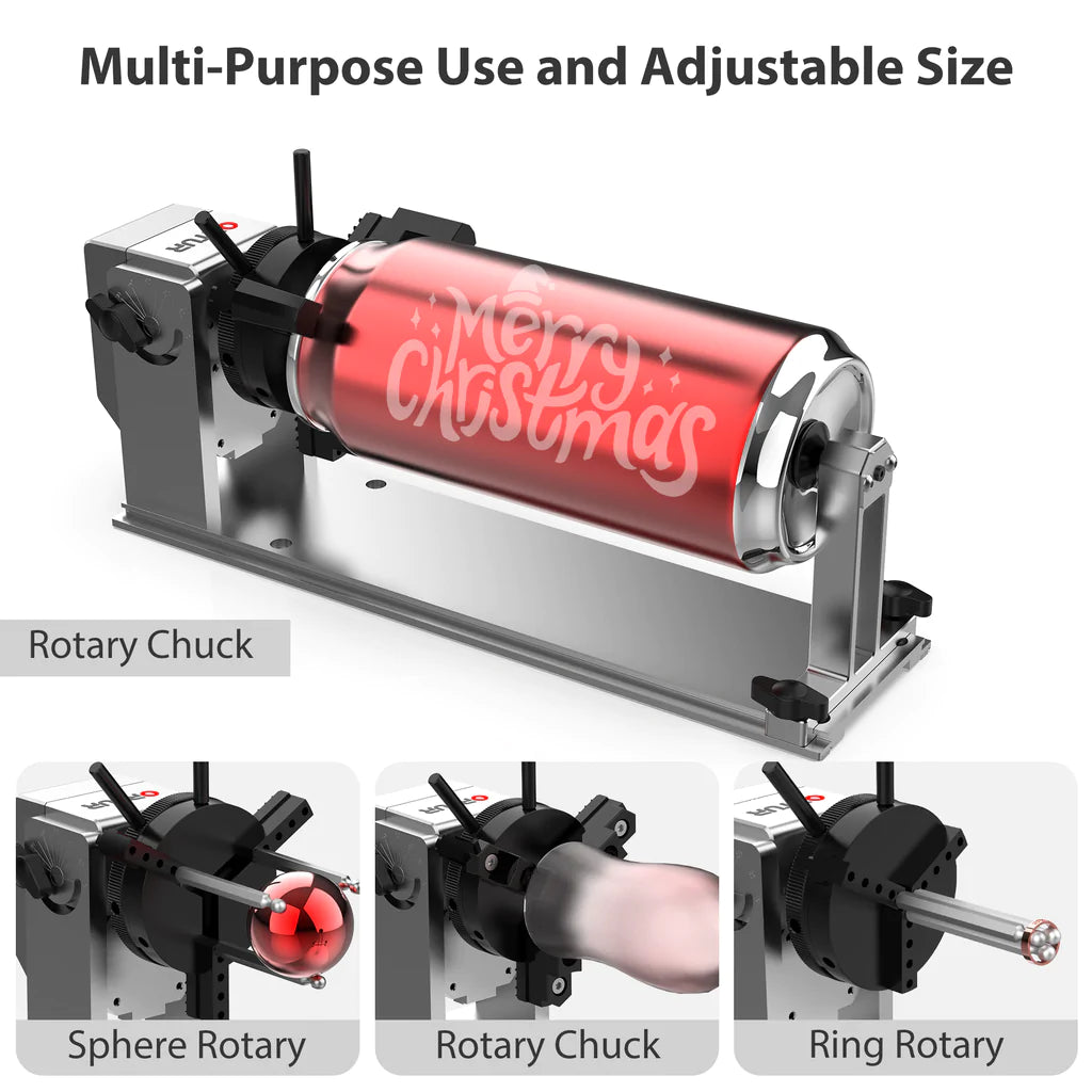 Ortur YRC1.0 Y-axis Rotary Chuck for Laser Engraver - Unleash Your Creativity