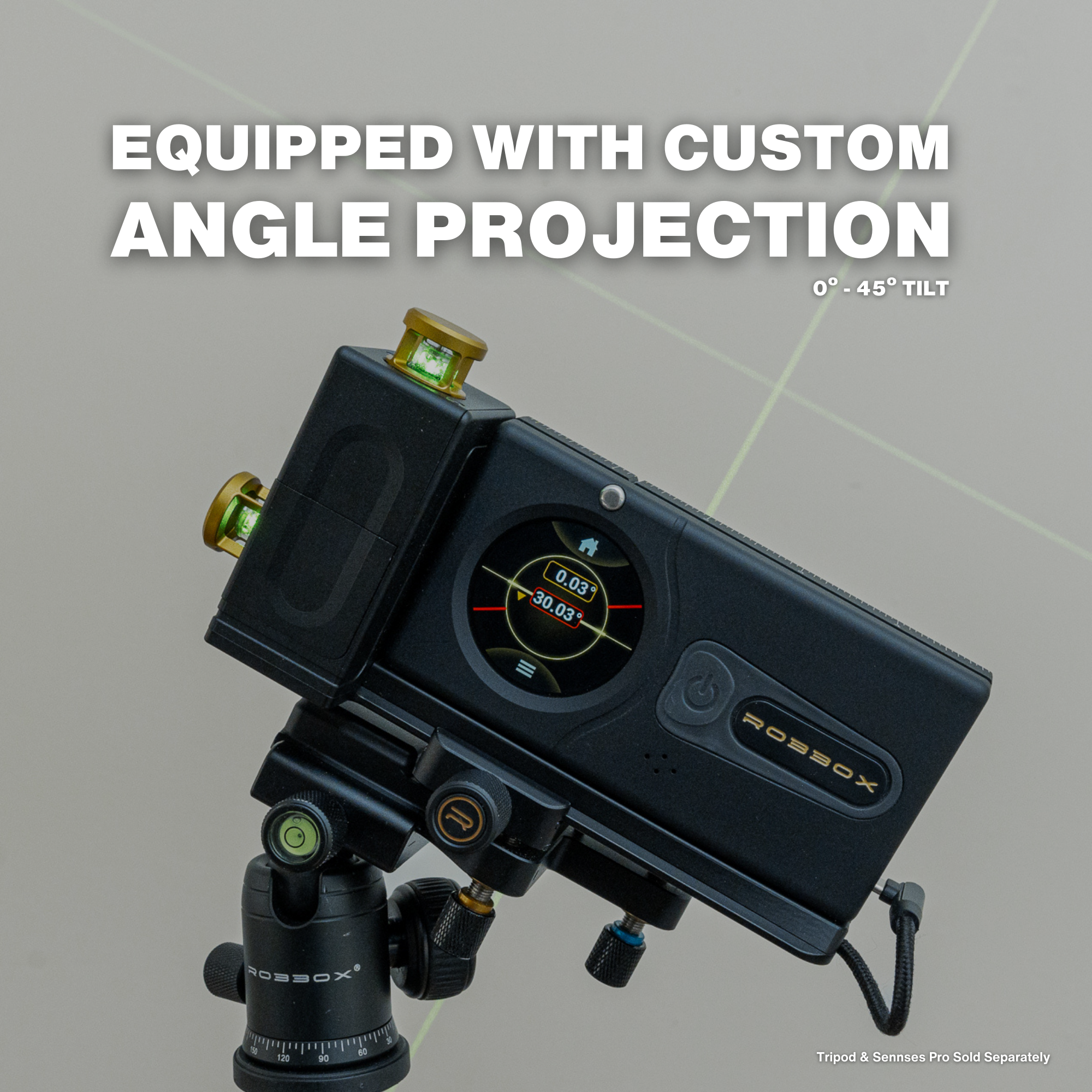 Robbox 360° Adjustable Cross Line Laser Level Kit for Sennses Pro - Precision at Your Fingertips