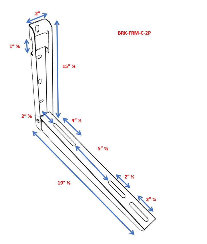 Leveler-Equipped Foldable Mounting Bracket for Mini Split Unit