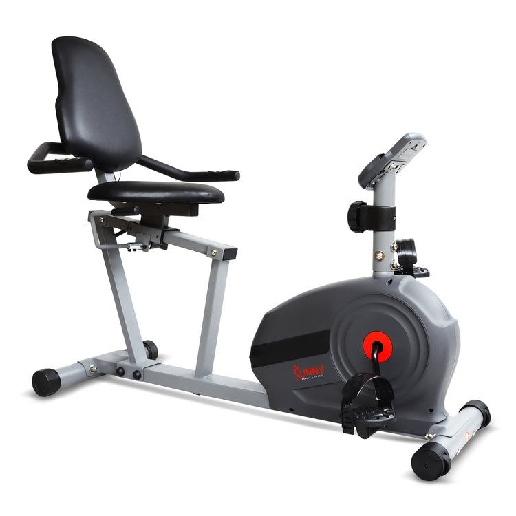 Sunny Health & Fitness Magnetic Smart Recumbent Bike - Your Gateway to Effortless Home Fitness