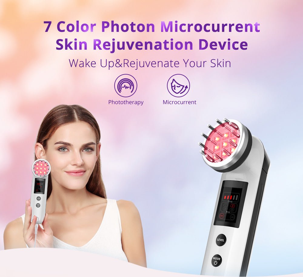Shape Tactics Photon LED Facial Care Micro Current Beauty Device - Transform Your Skin