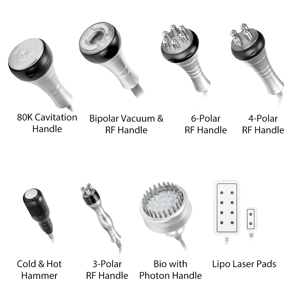 Advanced 9-in-1 80k Cavitation, RF Vacuum & Laser Lipo System - Shape Tactics
