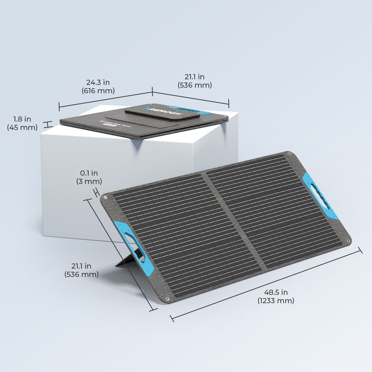 Renogy 100W Ultra-Portable & High-Efficiency Solar Panel