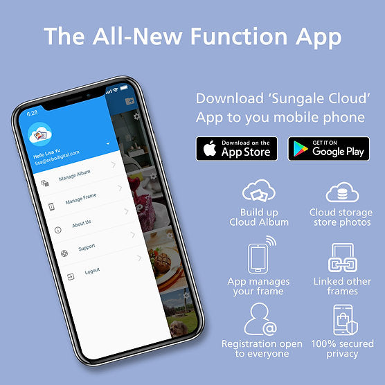 Sungale 14 - inch Cloud - Connected Smart Frame