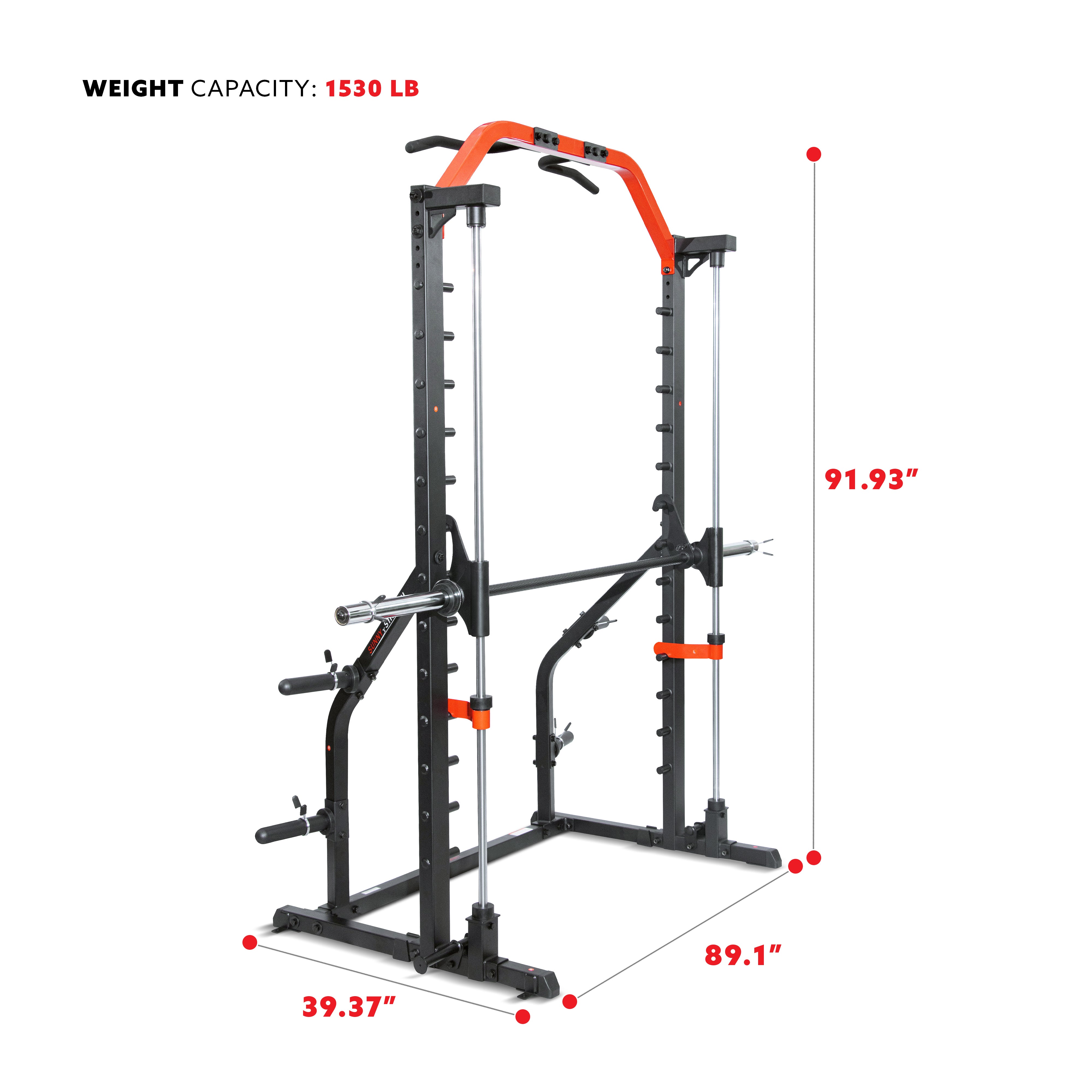 Sunny Health & Fitness Essential Series II Smith Machine Squat Rack - SF-XF920021