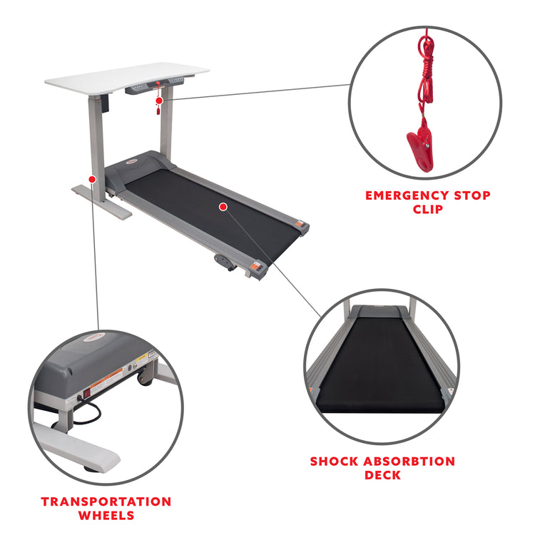 Sunny Health & Fitness Detachable Automated Desk Treadmill - Your All-in-One Fitness Solution