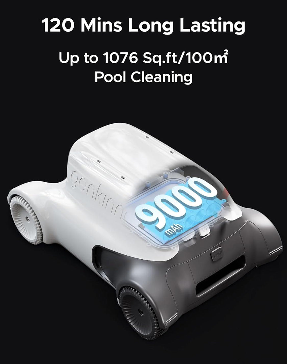Genkinno P2 Cordless Robotic Pool Cleaner - Effortless Pool Cleaning Solution