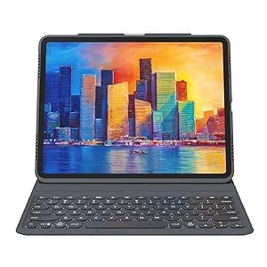 Zagg Pro Keys Bluetooth Keyboard Case for iPad Pro 11 - Black & Gray