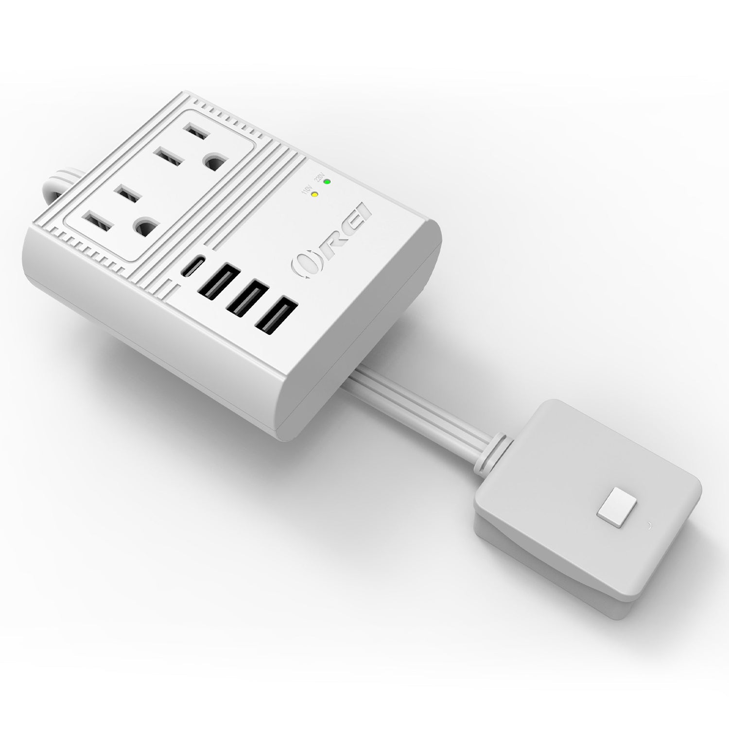 OREI M8 Max World Travel Adapter - Compact All-in-One with 3 USB Ports