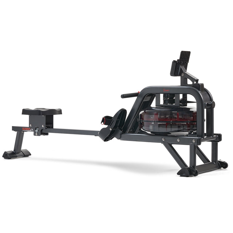 Sunny Health & Fitness Smart Obsidian Surge 500m Water Rowing Machine - Your Home Fitness Powerhouse