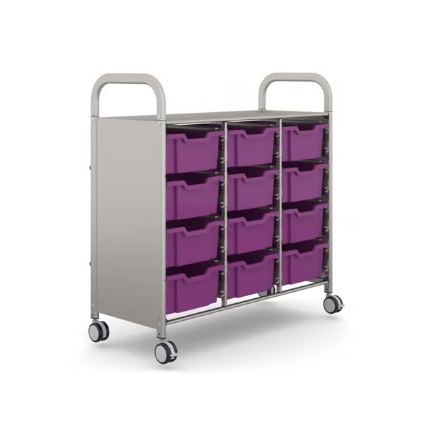 Gratnells Callero Plus Treble Cart - The Ultimate Classroom Storage Solution