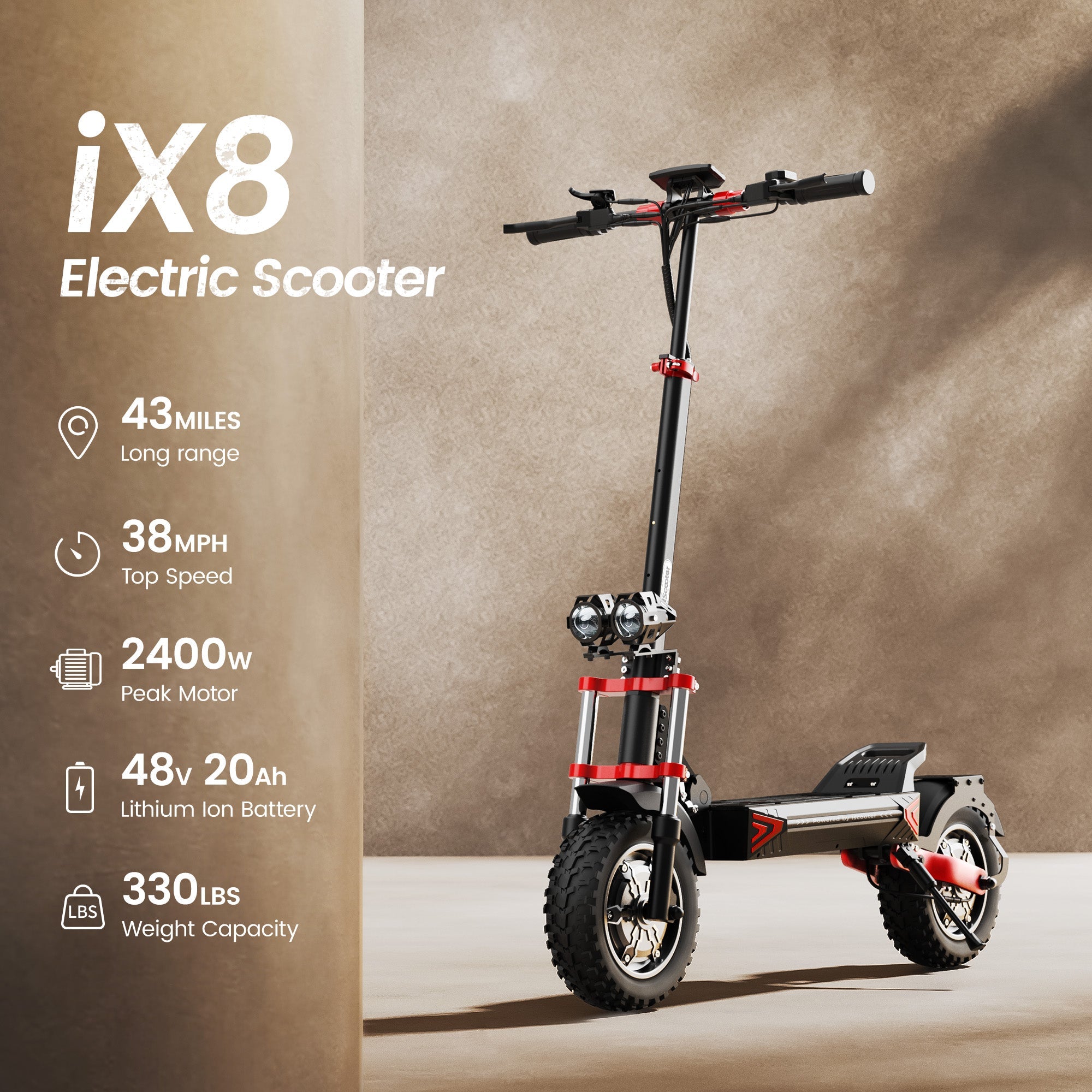 iScooter iX8 Electric Scooter - The Ultimate Off-Road Beast