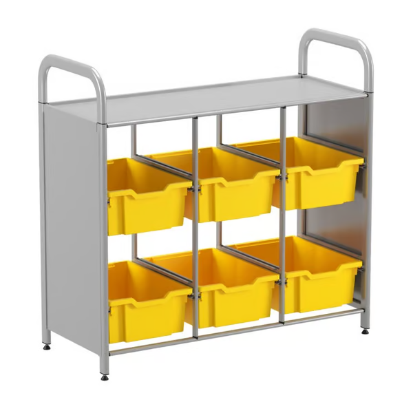 Gratnells Callero Custom Low-Level 6-Deep Tray Library Starter Unit -