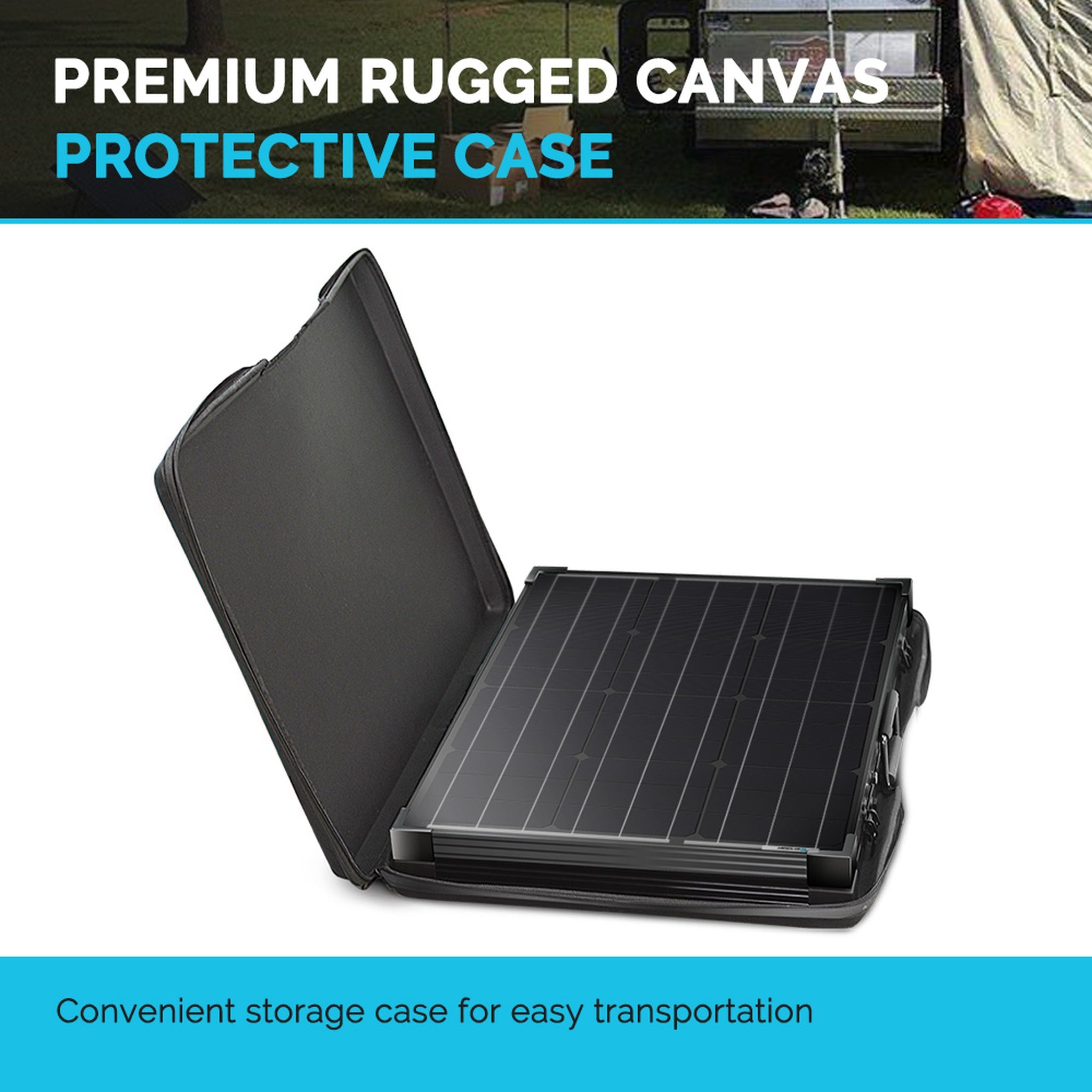 Renogy 100W Foldable Solar Suitcase with Voyager - Your Off-Grid Powerhouse
