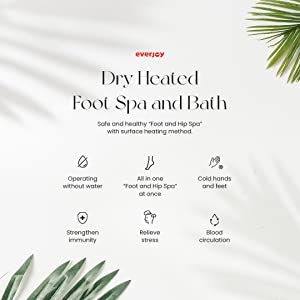 EVERJOY Dry Heated Infrared Foot Bath: Your Ultimate Relaxation Solution
