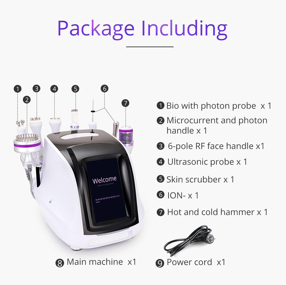 8-in-1 RF Skin Tightening Wonder: Hot & Cold Hammer BIO Anti-Aging