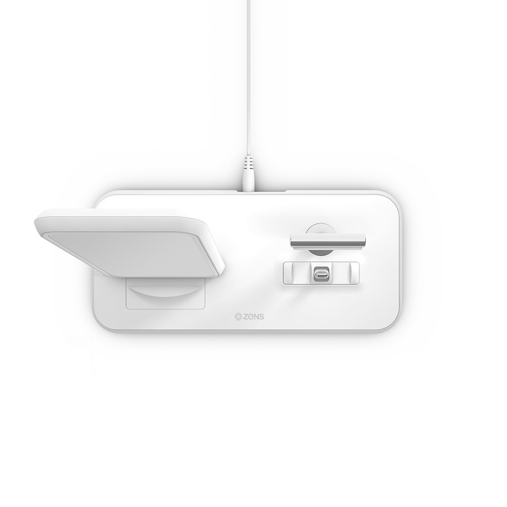 ZENS Aluminium Wireless Charger Stand + Dock - Charge Your iPhone and Airpods Effortlessly