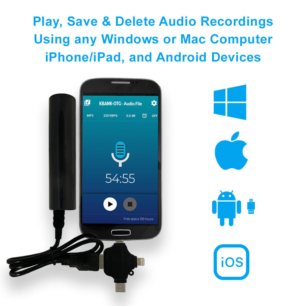 PBN - TEC K-BANK-OTG 16GB Long-Lasting Audio Recorder
