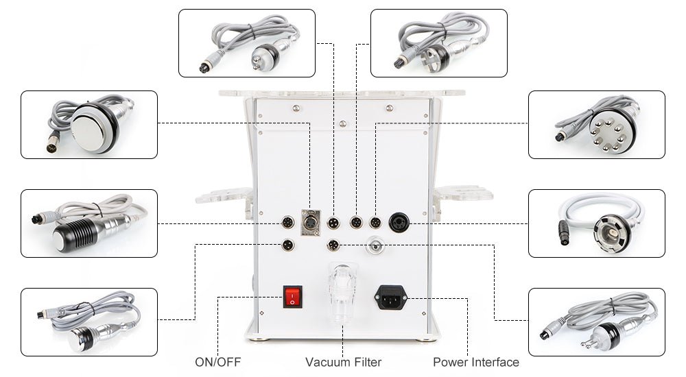 8-in-1 Shape Tactics: Cavitation, Vacuum, RF, Hot, Cold, Hammer, Bio Lift