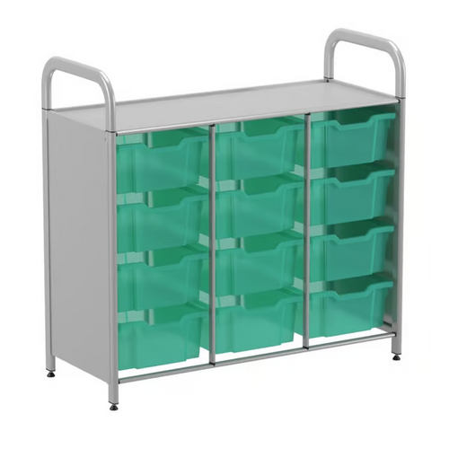 Gratnells Callero Custom Low Level 12-Deep Tray Starter Unit - Your Ideal Storage Solution