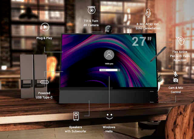 Newline FLEX 27 All-in-One: Revolutionize Your Desktop Collaboration