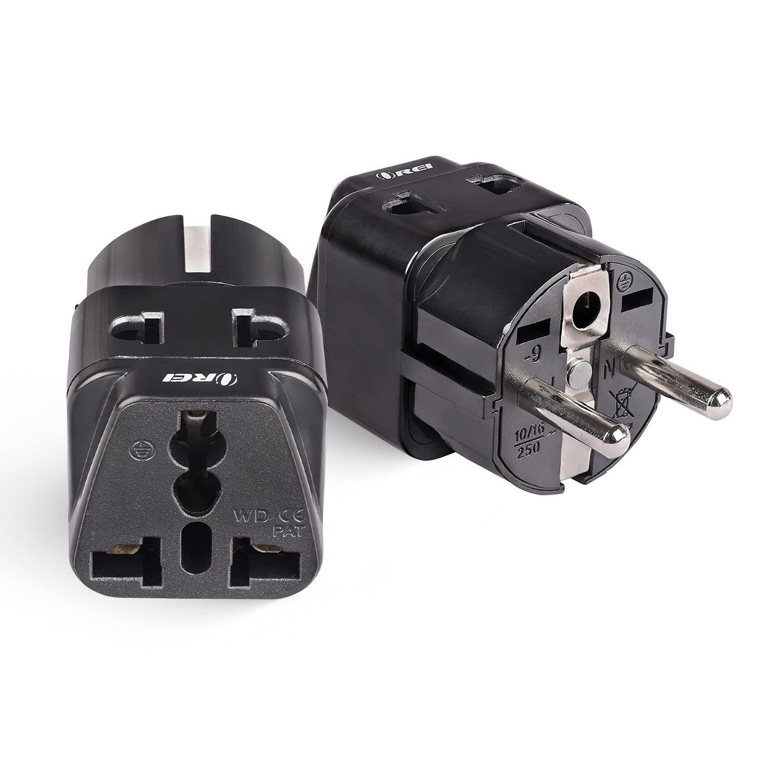 OREI DB-9 Compact Travel Adapter for Germany & France - 2 in 1 Type E/F
