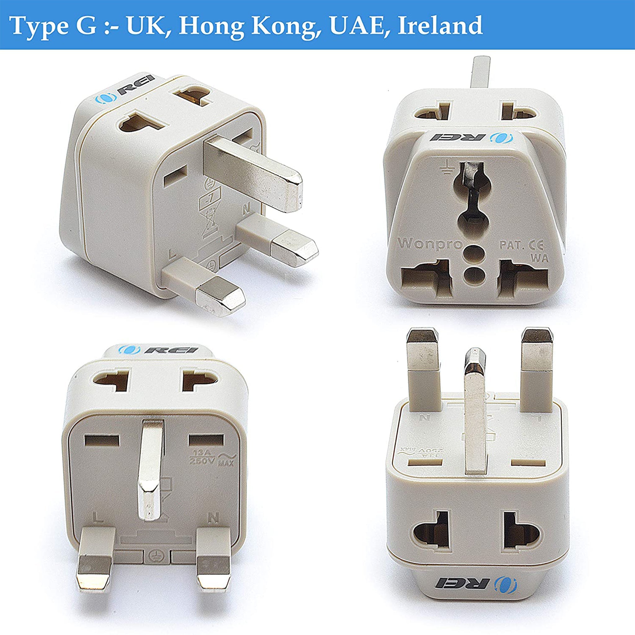 All-in-One Compact World Travel Adapter Plug - DB7-SET