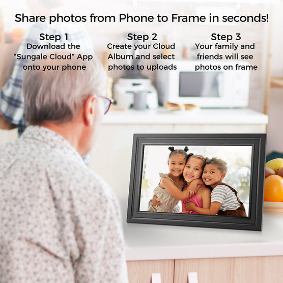 Sungale 10-Inch Elegant Cloud Frame - CPF1032+