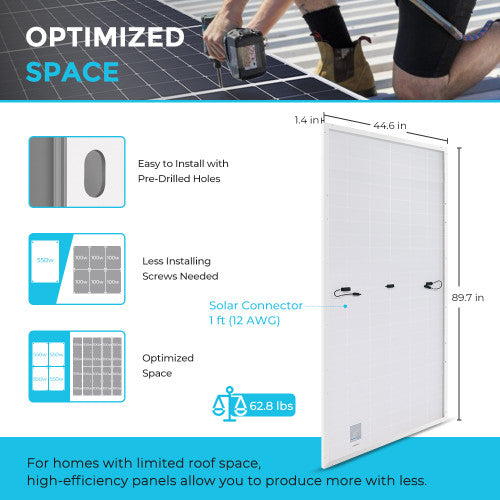 Renogy 550W High-Powered Rigid Solar Panel Pack (2 pcs) - Your Path to Sustainable Energy