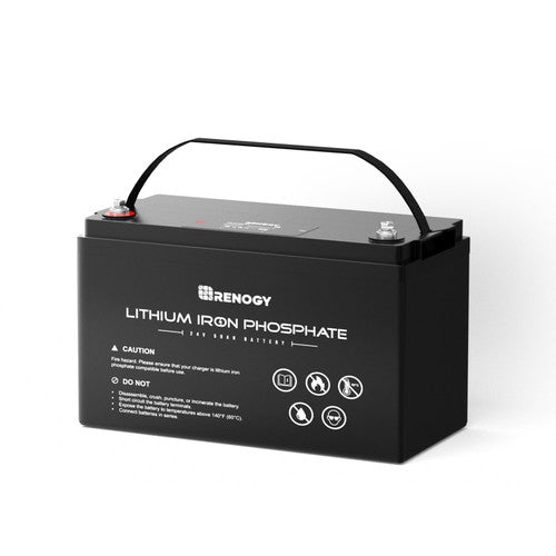 Renogy Long-Lasting 24V 50Ah Lithium Iron Phosphate Powerhouse Battery