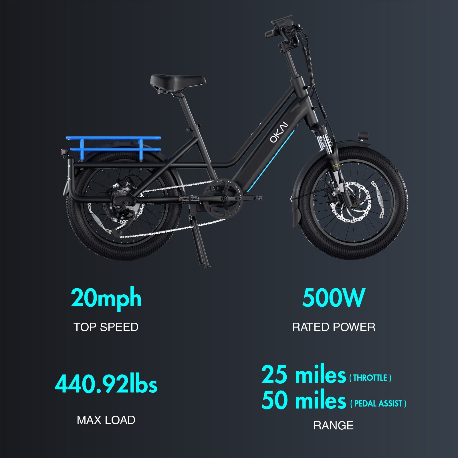 Okai E-Kargo EB70 Electric Cargo Bike